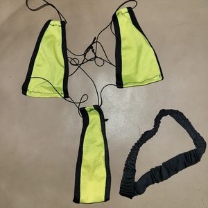 Slingshot Teardrop Thong Stripper Bikini Monokini